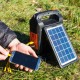 Ліхтар із сонячною панеллю 9000MAh, Bluetooth + 3 лампочки, RT-910BT