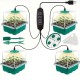 Набор для выращивания рассады с LED подсветкой, 4 лотка, от USB