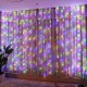 Світлодіодна гірлянда Штора від мережі, 3х2м, 200LED, Різнокольоровий