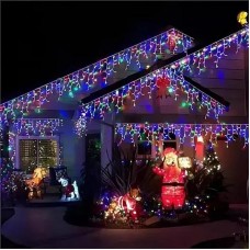 Гирлянда Штора от сети, 6м, 100LED, Разноцветный