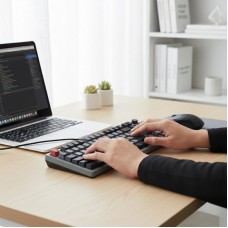 Дротова клавіатура з підсвіткою USB JEDEL KL-114 — механічна для геймерів і професіоналів
