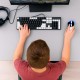 Дротова клавіатура мембранна з підсвічуванням + мишка RGB USB XSTRIKE X-1011