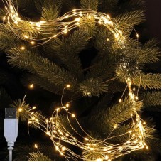 Гірлянда USB 2м Конський хвіст 400LED теплий білий