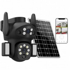 Камера видеонаблюдения 4G с солнечной панелью VQ006 Solar PTZ 8MP