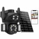 Камера видеонаблюдения уличная 4G с солнечной панелью, 8MP, (v380Pro), VQ006 Solar PTZ