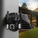 Камера видеонаблюдения уличная 4G с солнечной панелью, 8MP, (v380Pro), VQ006 Solar PTZ