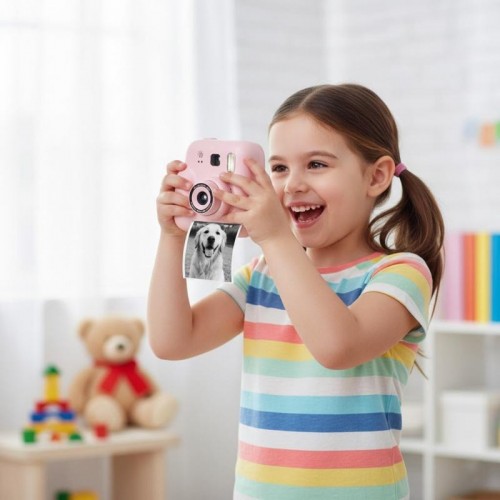 Фотоапарат миттєвого друку + 1 термопапір, від USB Фотоапарат миттєвого друку + 1 термопапір, від USB