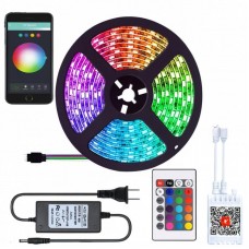 LED лента от сети, 5м + пульт и блок питания