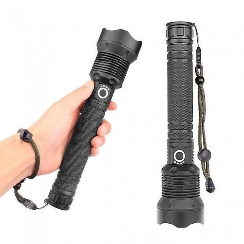 Тактический фонарик с функцией Zoom, 2х18650, USB, X92-P90
