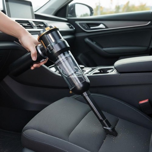 Автомобільний пилосос акумуляторний +9 насадок, від USB, HL-138 Автомобільний пилосос акумуляторний +9 насадок, від USB, HL-138