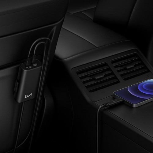 Автомобільний зарядний пристрій 118W, Type-C, QC 3.0 USB-A, CC069B Budi Автомобільний зарядний пристрій 118W, Type-C, QC 3.0 USB-A, CC069B Budi