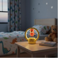Детский ночник аккумуляторный, 14х13см, от USB, Желтый
