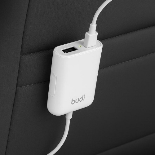 Автомобільний зарядний пристрій 4 USB, 1,8м, Білий, M8J068 Budi Автомобільний зарядний пристрій 4 USB, 1,8м, Білий, M8J068 Budi