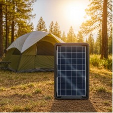 Портативна сонячна панель 4W CL-642 з USB-кабелем та перехідниками