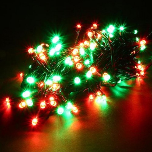 Гирлянда от сети, 100LED, микс, Черный провод