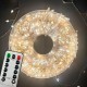 Гірлянда Мішура від мережі, 30м, з пультом, 900LED, Теплий білий
