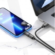 Перехідник Lightning на Type-C Hoco UA17 — універсальний адаптер для пристроїв Apple
