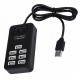 USB-хаб на 7 портів, Чорний, USB 2.0, P-1602