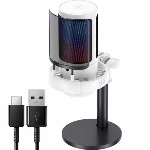 Ігровий мікрофон USB зі стійкою, Білий