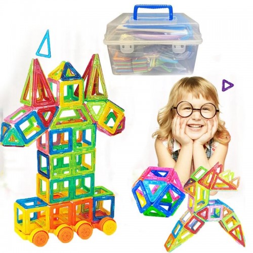Магнітний конструктор 40 деталей, Magic Magnet + валіза