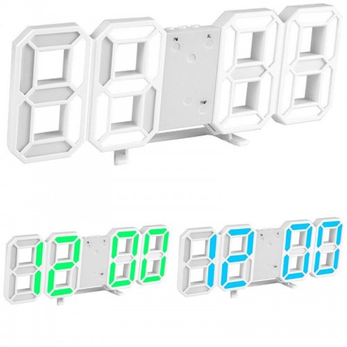 Электронные настольные LED-часы с будильником и термометром LY-1089, Зеленые цифры Электронные настольные LED-часы с будильником и термометром LY-1089, Зеленые цифры
