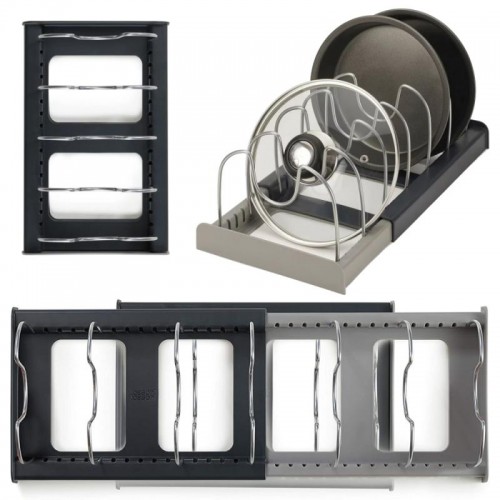 Розширюваний органайзер для зберігання кришок та сковорідок, DISH RACK