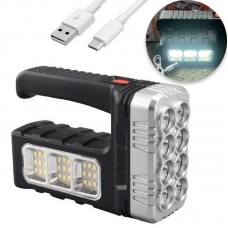 Ліхтарик USB ручний акумуляторний з функцією Power Bank, BL 7702A COB