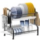 Сушарка для посуду з нержавіючої сталі Kitchen rack double deck