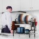 Сушарка для посуду з нержавіючої сталі Kitchen rack double deck
