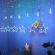 Гірлянда Штора «Зірка», від мережі, 3х1м, 120LED, Кольорова