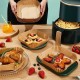 100 шт Пергаментна форма для аерогрилю, одноразова, 16х16х4,5см