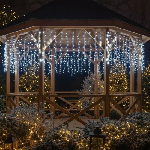 Уличная гирлянда Штора Бахрома 10х1,5м, 200 LED, 220V, Белый
