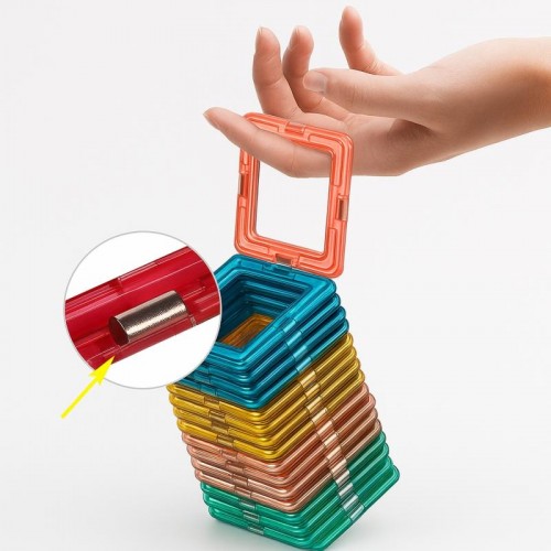 Магнітний 3D-конструктор для дітей, 48 деталей в боксе Магнітний 3D-конструктор для дітей, 48 деталей в боксе
