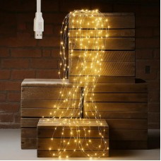 Гірлянда Конячий хвіст USB 2м 20 ниток 400 LED теплий білий