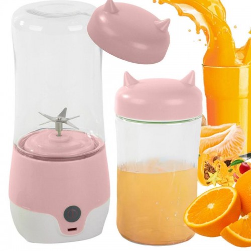 Портативний блендер 380 мл, від USB, Juice Cup DL-504, Рожевий