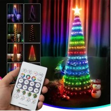 LED гірлянда USB 20м 200 діодів з пультом RGB мультиколір