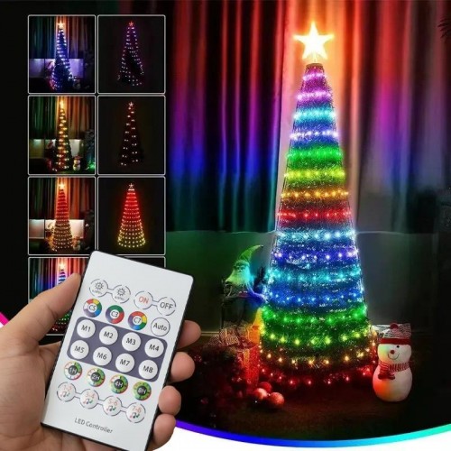 Гірлянда від USB, 20м, 200 LED + Пульт, Мультиколор Гірлянда від USB, 20м, 200 LED + Пульт, Мультиколор