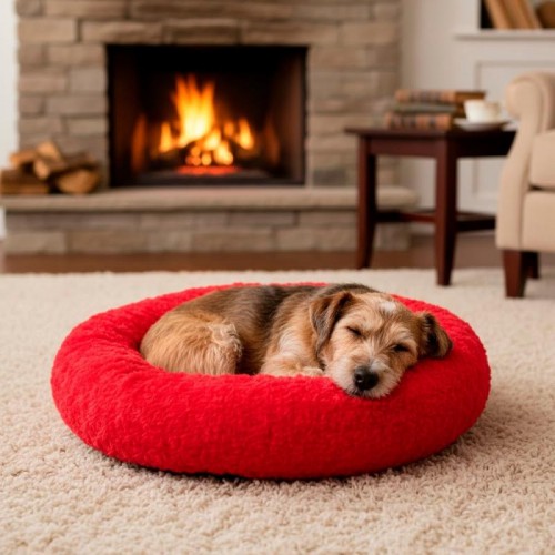 М'яка лежанка для собак та кішок 35×30 см, Pet Choice, Червоний М'яка лежанка для собак та кішок 35×30 см, Pet Choice, Червоний