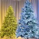 Гірлянда від мережі, Мішура, 30м, + пульт, зелений провід, XMAS, Теплий білий