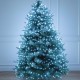 Гірлянда від мережі, Мішура, 50м, + пульт, зелений провід, XMAS, Холодний білий