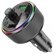 FM трансмітер Bluetooth Hoco E82 з зарядкою 30Вт, 2xUSB і Type-C