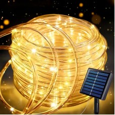 Світлодіодна гірлянда на сонячній батареї 10м 100LED жовта
