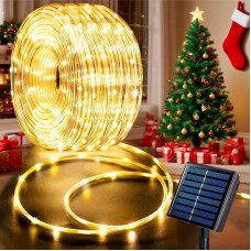 Світлодіодна гірлянда на сонячній батареї 10м 100LED жовта