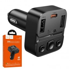 Автомобільний FM-трансмітер 35 Вт, USB, Type-C, Hoco E87