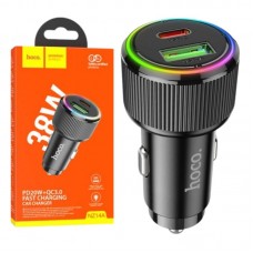 Автомобільний зарядний пристрій 38W, PD20W+QC3,0, Hoco NZ14А
