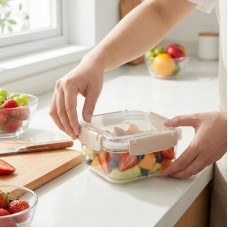 Герметичний пищевий контейнер Fresh 0,95л квадратний 15x15x7,5см