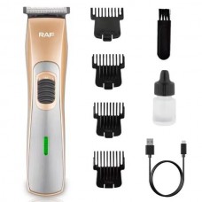 Аккумуляторный триммер для стрижки + 4 насадки, USB, RAF R.4007