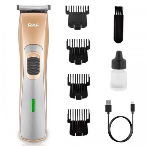 Аккумуляторный триммер для стрижки + 4 насадки, USB, RAF R.4007