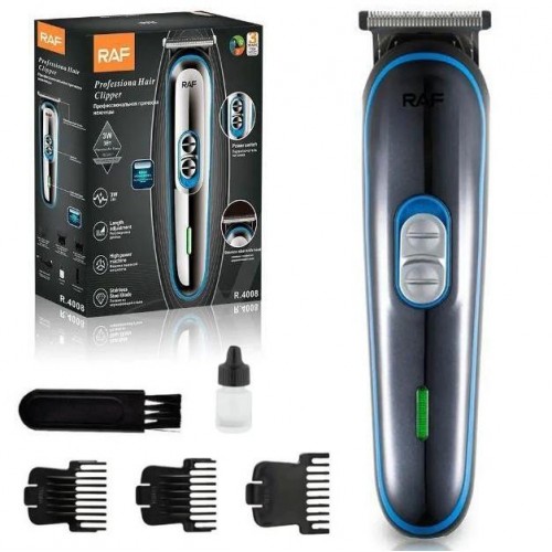 Тример для стрижки бороди та вусів + 3 насадки, від USB, R.4008