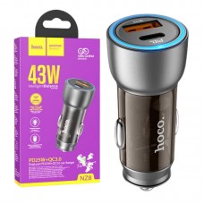 Автомобільна зарядка Hoco NZ8 43W з PD25W і QC3.0